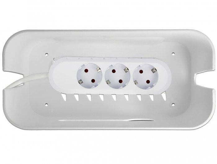 EAN 4043619182909 - DeLOCK 18290 organizador de cables Piso Caja de cables Gris, Blanco 1 pieza(s) imagen 4