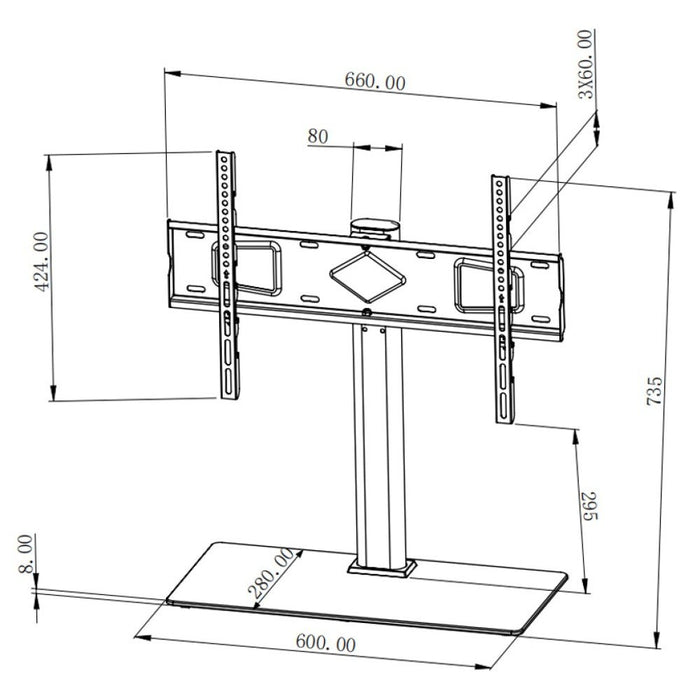 EAN 8059018363753 - Techly ICA-LCD S07L soporte para TV 165,1 cm (65") Negro imagen 3