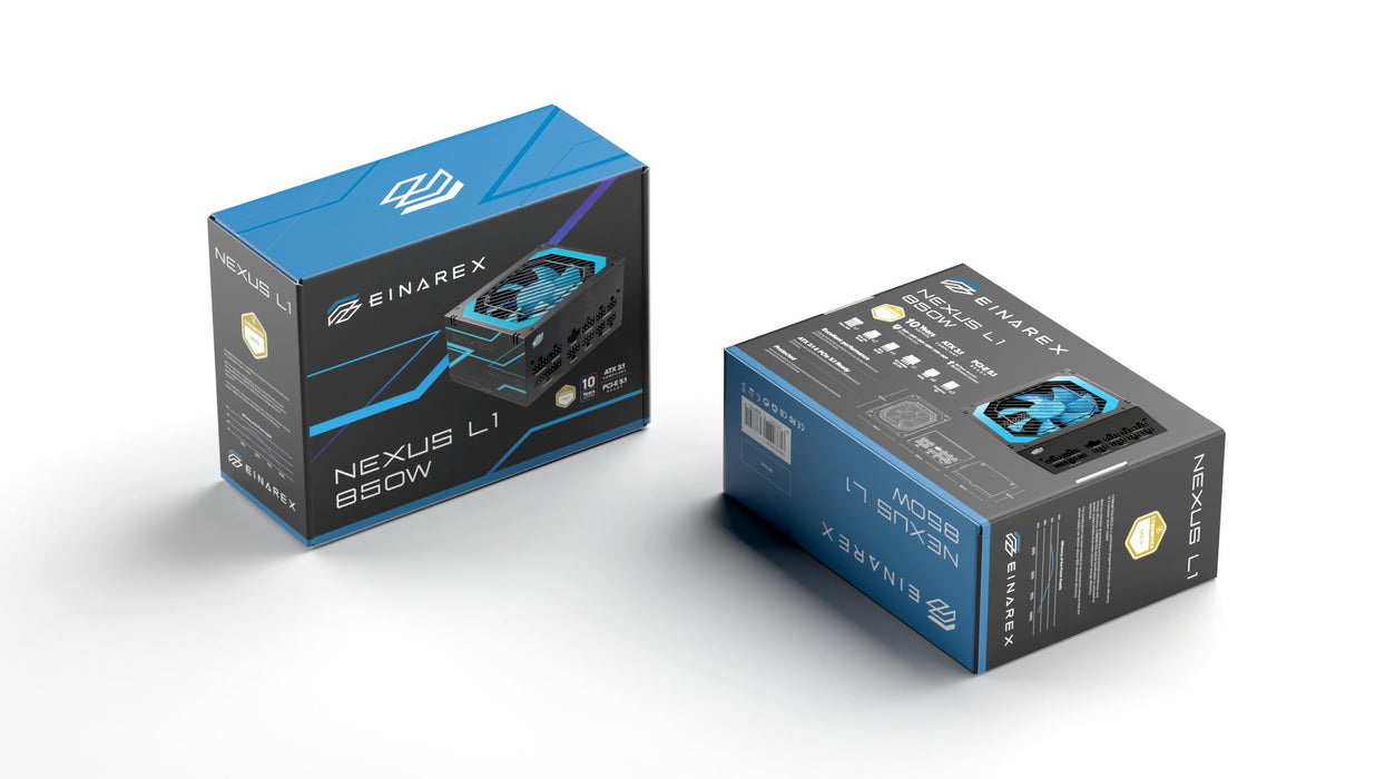 EAN 6977277368741 - Einarex EXPS-NL1-850-BK unidad de fuente de alimentación 24-pin ATX ATX Negro imagen 6