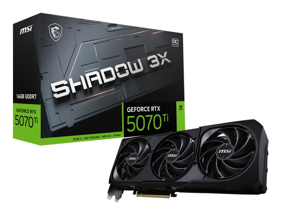 EAN 4711377352079 - MSI GeForce RTX 5070 Ti 16G SHADOW 3X OC NVIDIA 16 GB GDDR7 imagen 1