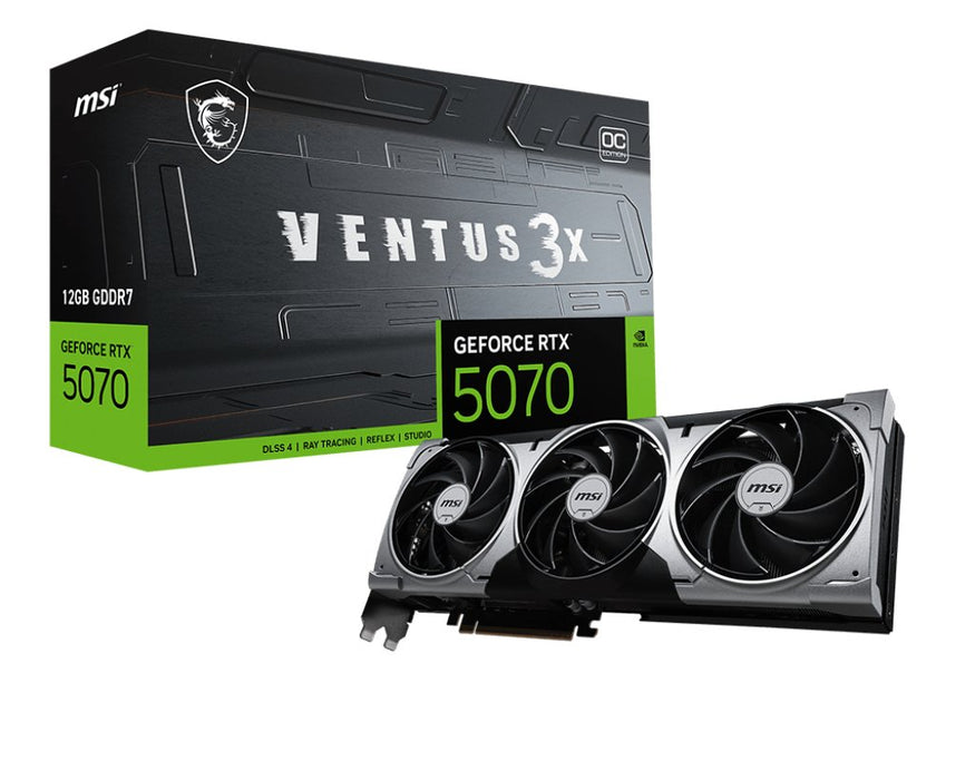 EAN 4711377308281 - MSI VENTUS GeForce RTX 5070 12G 3X OC NVIDIA 12 GB GDDR7 imagen 1