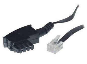 EAN 4017538700964 - S/CONN 6m TAE-F – RJ 11 Negro, Transparente imagen 1