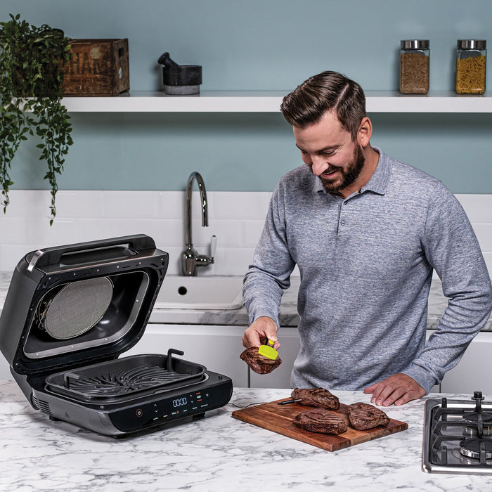 EAN 0622356239554 - Ninja AG551 Sencillo 5,7 L Independiente 2460 W Freidora de aire caliente Negro, Gris imagen 10