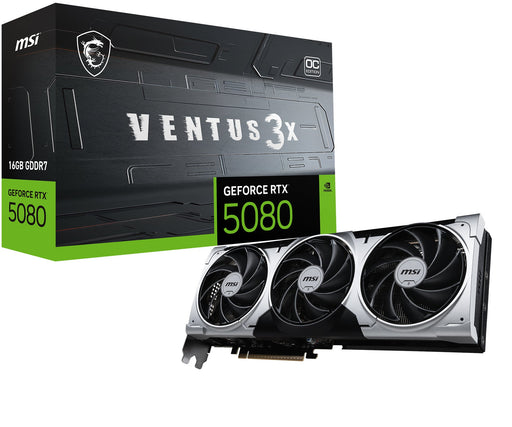 EAN 4711377292528 - MSI VENTUS GEFORCE RTX 5080 16G 3X OC PLUS tarjeta gráfica NVIDIA 16 GB GDDR7 imagen 1