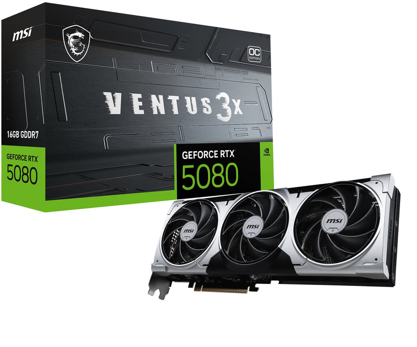 EAN 4711377292528 - MSI VENTUS GEFORCE RTX 5080 16G 3X OC PLUS tarjeta gráfica NVIDIA 16 GB GDDR7 imagen 1