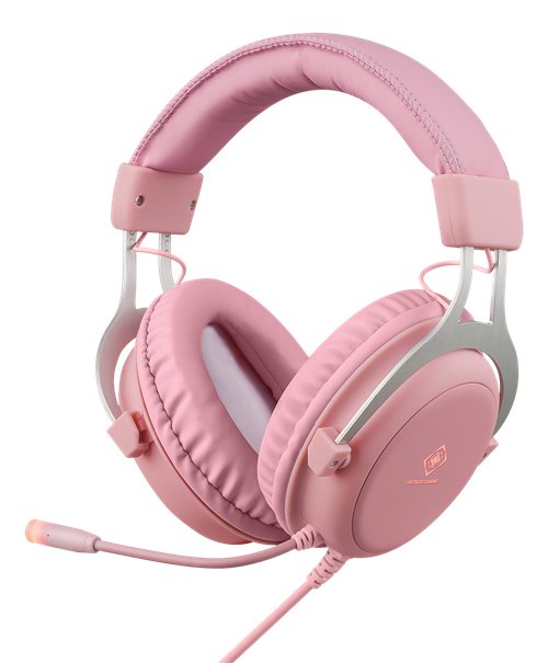 EAN 7333048057266 - Deltaco Gaming GAM-030-P auricular y casco Auriculares Alámbrico Diadema Juego USB tipo A Rosa imagen 1