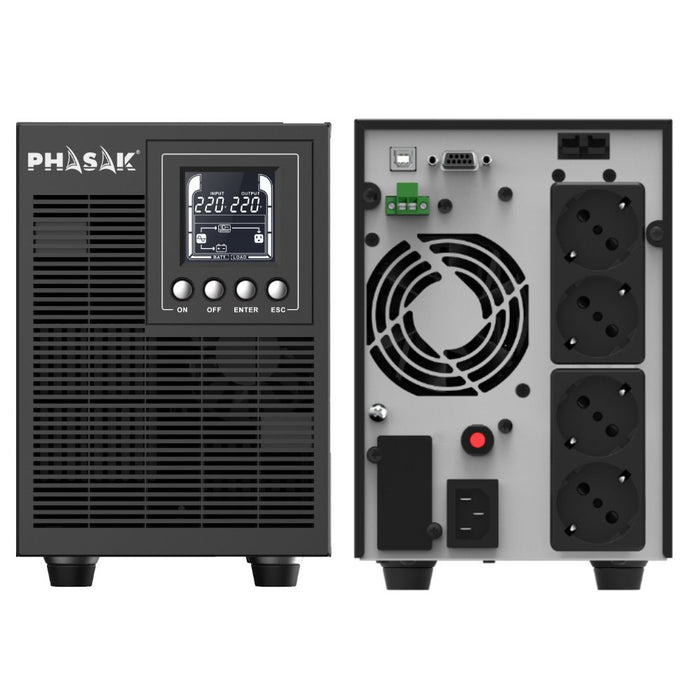 EAN 5605922026913 - Phasak PH 9220 sistema de alimentación ininterrumpida (UPS) Doble conversión (en línea) 2 kVA 1800 W 4 sa imagen 5