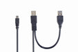 EAN 8716309065665 - Gembird 0.9m 2x USB 2.0 A/mini-B M cable USB 0,9 m Micro-USB A Mini-USB B Negro imagen 1