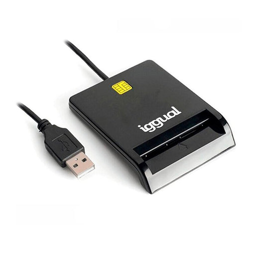 EAN 8435364316740 - iggual IGG316740 lector de tarjeta magnética USB Negro imagen 1