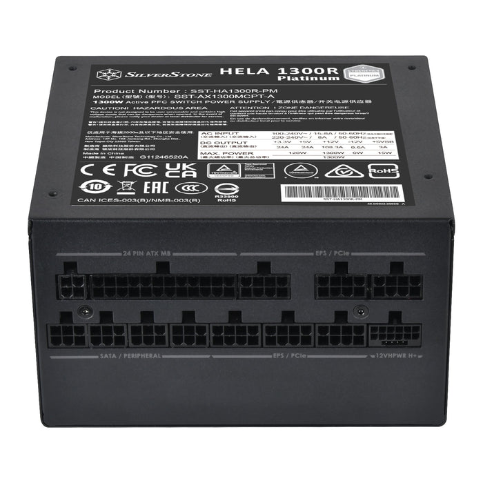 EAN 4710679815688 - Silverstone HELA 1300R Platinum unidad de fuente de alimentación 1300 W 20+4 pin ATX ATX Negro imagen 11