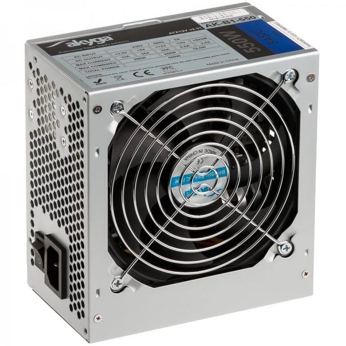EAN 5901720130341 - Akyga AK-B1-550 unidad de fuente de alimentación 550 W 20+4 pin ATX ATX Gris imagen 2