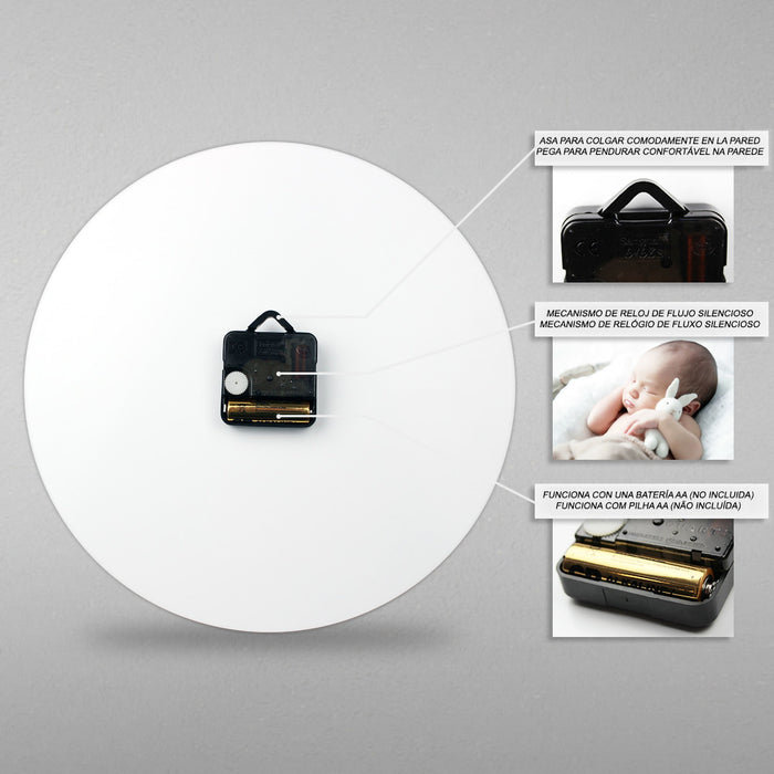 EAN 5903537968452 - ERT Group LCMWCCAPAM022 reloj de mesa o pared Reloj de pared mecánico Círculo Multicolor imagen 5