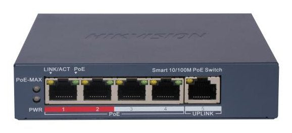 EAN 6941264052883 - Hikvision DS-3E1105P-EI switch Gestionado Fast Ethernet (10/100) Energía sobre Ethernet (PoE) Azul imagen 2