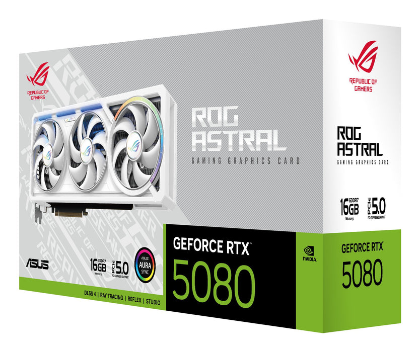 EAN 4711636112062 - ASUS ROG Astral - -RTX5080-16G-WHITE NVIDIA GeForce RTX 5080 16 GB GDDR7 imagen 8