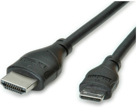 EAN 7611990125777 - ROLINE 11.04.5568 cable HDMI 0,8 m HDMI tipo A (Estándar) HDMI Type C (Mini) Negro imagen 1