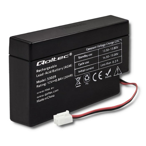 EAN 5901878530291 - Qoltec 53029 batería recargable industrial Sealed Lead Acid (VRLA) 800 mAh 12 V imagen 1