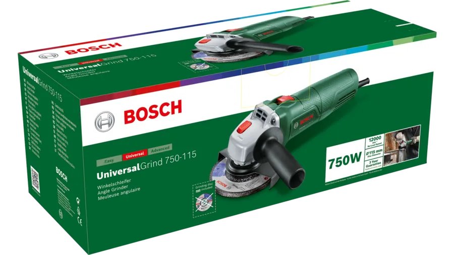 EAN 4059952603827 - Bosch UniversalGrind 750-115 amoladora angular 11,5 cm 12000 RPM 750 W 1,8 kg imagen 2