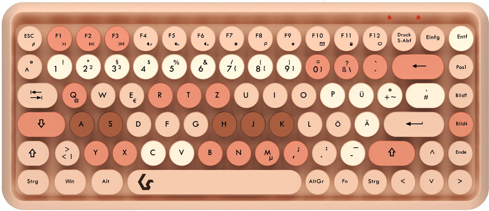 EAN 4250078173434 - KeySonic KSKM-5200M-RF teclado Ratón incluido Oficina RF inalámbrico QWERTZ Alemán Beige, Marrón, Rosa imagen 2