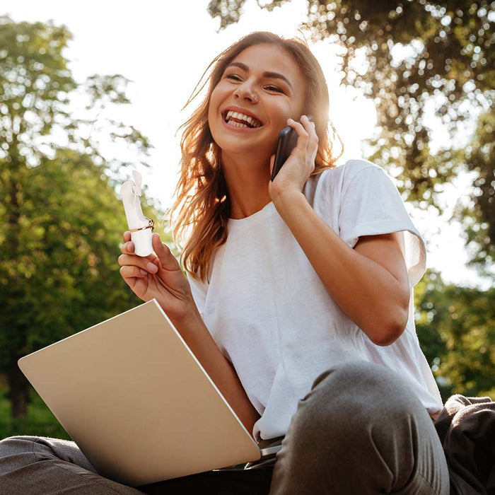 EAN 8435568406360 - Orbegozo HF 2500 ventilador y nebulizador personal de mano Oro, Blanco Ventilador de mano imagen 7