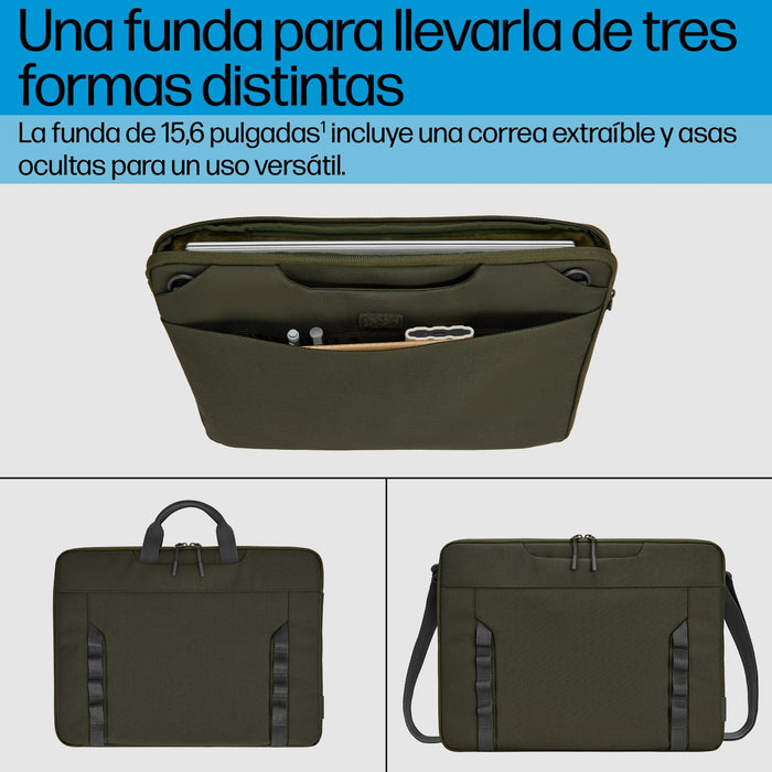 EAN 0197961660302 - HP 15.6 Modular Laptop Sleeve 39,6 cm (15.6") Verde, Gris imagen 5