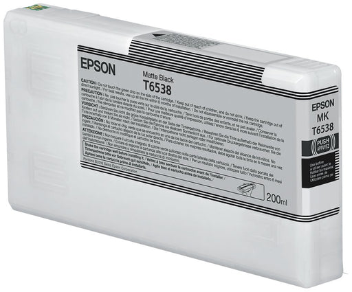 EAN 0010343877689 - Epson T6538 Matte Black Ink Cartridge (200ml) cartucho de tinta 1 pieza(s) Original imagen 1