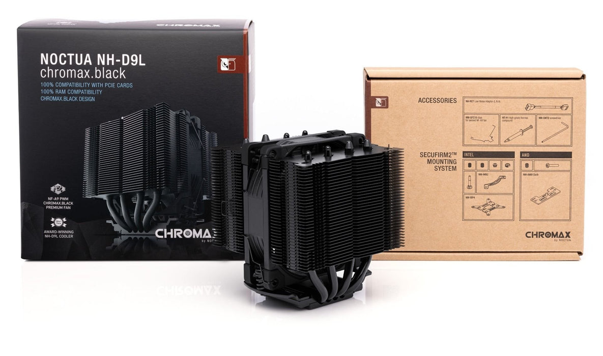 EAN 9010018000481 - Noctua NH-D9L CHROMAX.BLACK sistema de refrigeración para ordenador Procesador Disipador térmico/Radiador imagen 4