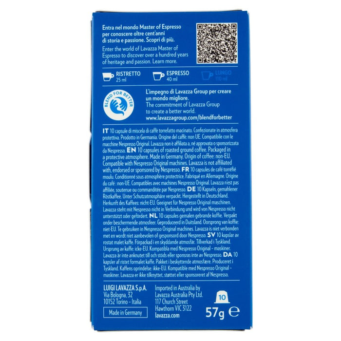 EAN 8000070053472 - Lavazza Crema e Gusto Cápsula de café Tueste medio 10 pieza(s) imagen 4