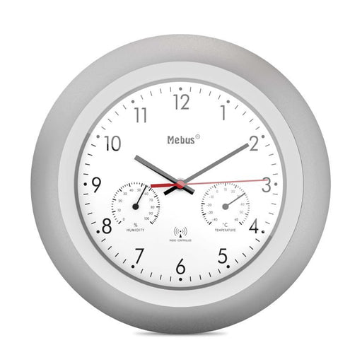 EAN 4007218194503 - Mebus 19450 reloj de mesa o pared Reloj digital Alrededor Plata, Blanco imagen 1