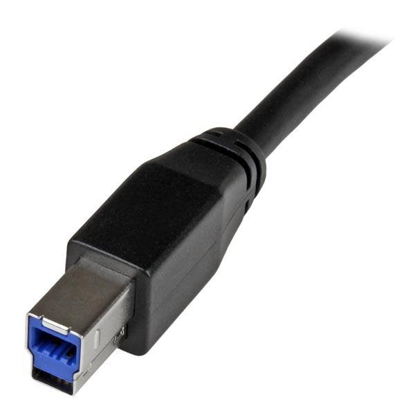 EAN 0065030861359 - StarTech.com USB3SAB10M cable USB USB 3.2 Gen 1 (3.1 Gen 1) 10 m USB A USB B Negro imagen 3