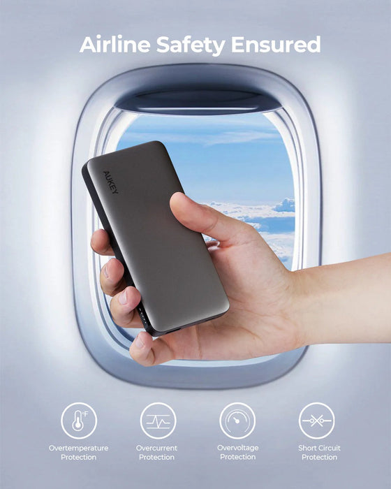 EAN 0689323786411 - AUKEY Powerbank PB-Y41, 10 000 mAh, 30 W (pilka) Polímero de litio 10000 mAh Gris imagen 3