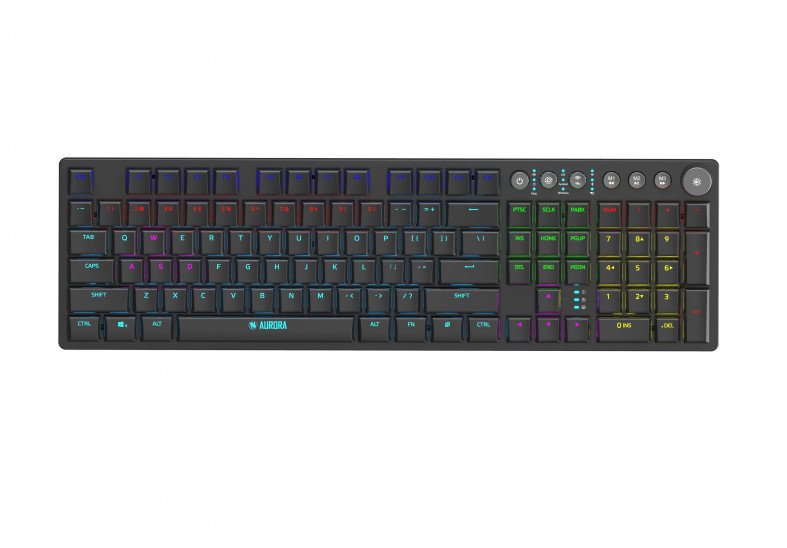 EAN 5903968680190 - iBox AURORA K-6 teclado Universal RF Wireless + Bluetooth QWERTY Inglés Negro imagen 1