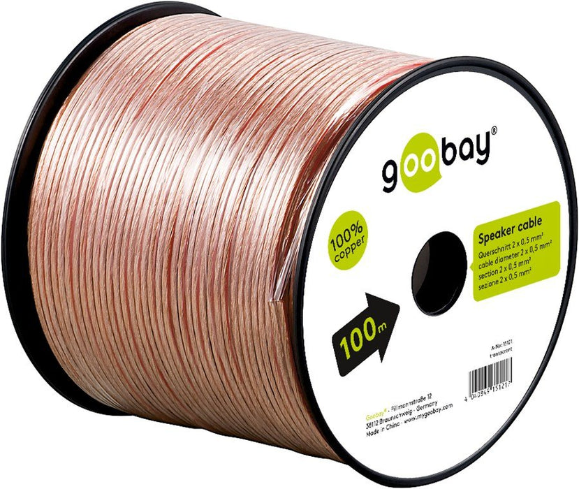 EAN 4040849151217 - Goobay 15121 cable de audio 100 m Transparente imagen 6