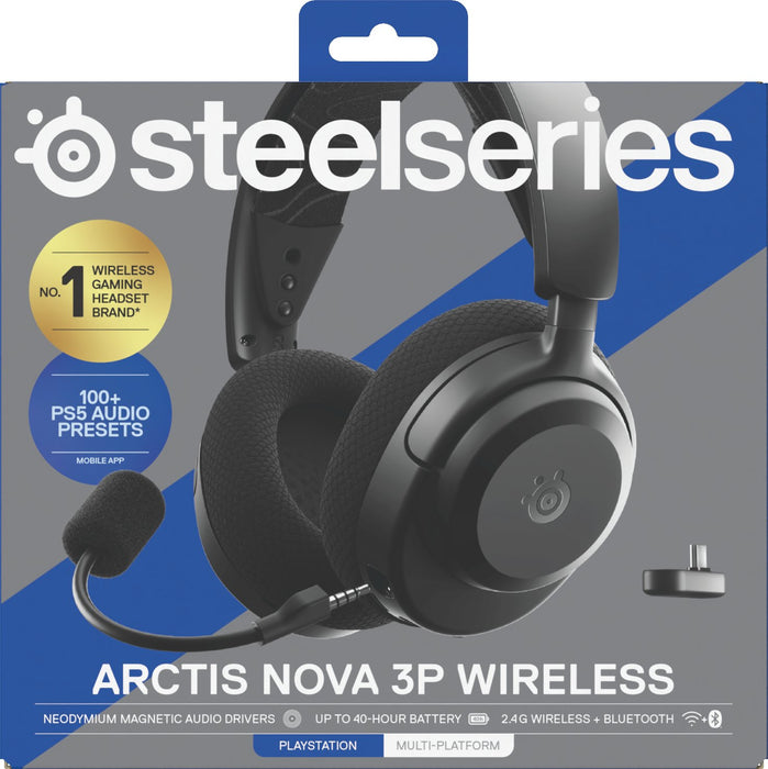 EAN 5707119059510 - Steelseries Arctis Nova 3P Auriculares Inalámbrico Diadema Música/uso diario Bluetooth Negro imagen 9