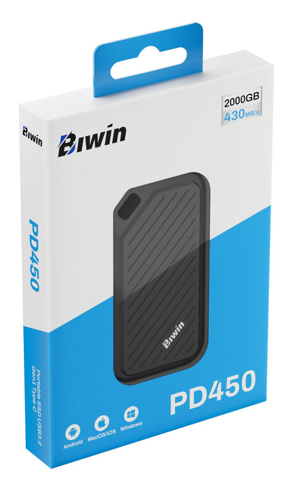 EAN 6955914639799 - Biwin PD450 2 TB USB Tipo C 3.2 Gen 1 (3.1 Gen 1) Negro imagen 11