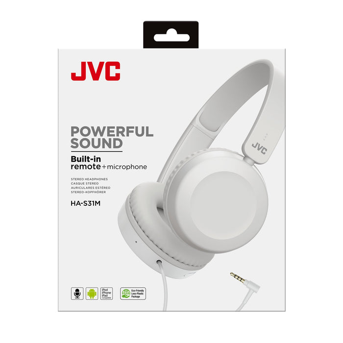 EAN 4975769458668 - JVC HA-S31M-W Auriculares Alámbrico Diadema Llamadas/Música Blanco imagen 5