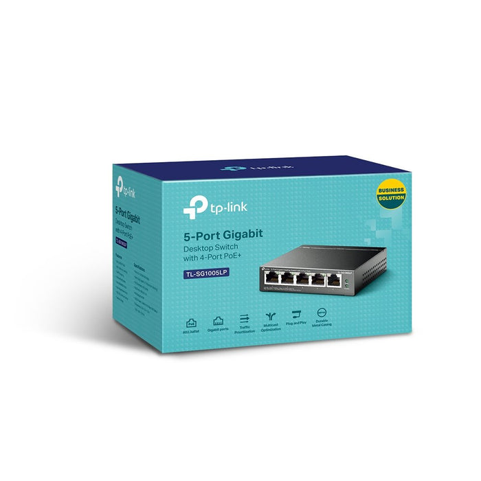 EAN 6935364052720 - TP-Link TL-SG1005LP switch No administrado Gigabit Ethernet (10/100/1000) Energía sobre Ethernet (PoE) Ne imagen 3