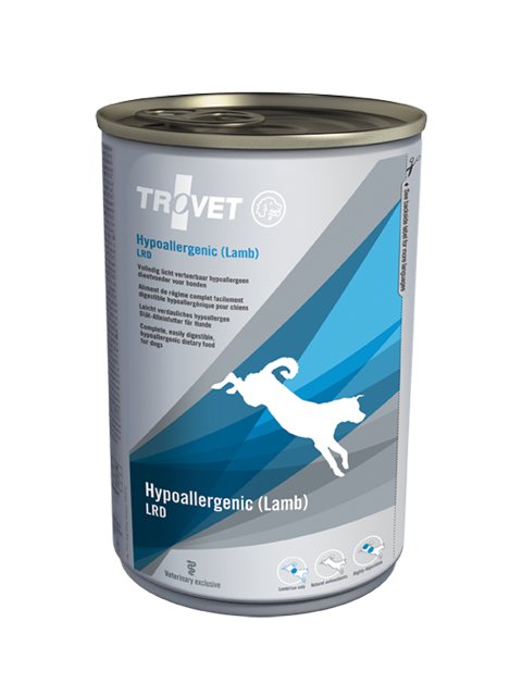 EAN 8716811001625 - TROVET Hypoallergenic (Lamb) | LRD Cordero, Arroz Cachorro 400 g imagen 1