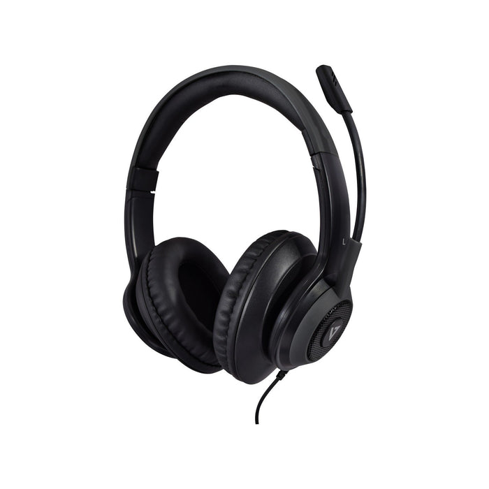 EAN 662919104080 - V7 HC701 auricular y casco Alámbrico Diadema Llamadas/Música USB tipo A Negro imagen 2