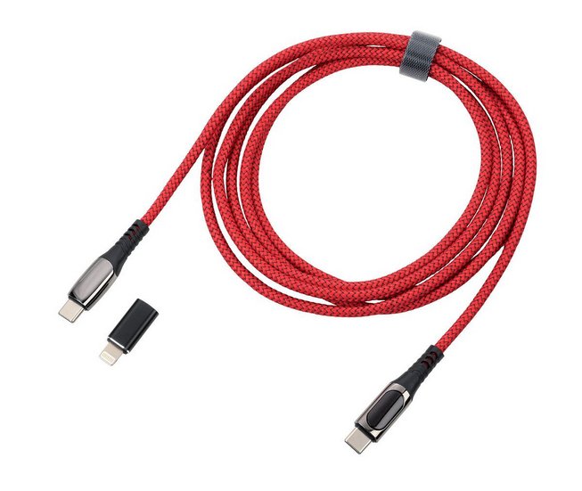 EAN 4024023038075 - TROIKA CBL20/RD cable USB 2 m USB C USB C/Lightning Rojo imagen 5