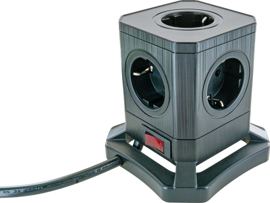 EAN 4004005039108 - Schwaiger STLB3520 base múltiple 5 salidas AC Interior Negro imagen 2