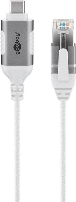 EAN 4040849743917 - Goobay 74391 cambiador de género para cable USB 3.1 type A RJ45 Blanco imagen 1
