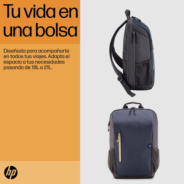 EAN 0196548661091 - HP Travel 18 Liter 15.6 Iron Gray Laptop Backpack 39,6 cm (15.6") Azul, Gris imagen 8