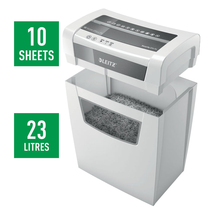 EAN 4002432118939 - Leitz IQ Home Office P-4 triturador de papel Corte en partículas 22 cm Blanco imagen 5