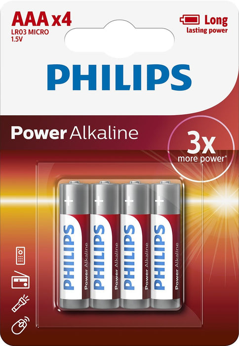EAN 8712581549824 - Philips Power Alkaline LR03P4B/10 pila doméstica Batería de un solo uso Alcalino imagen 1
