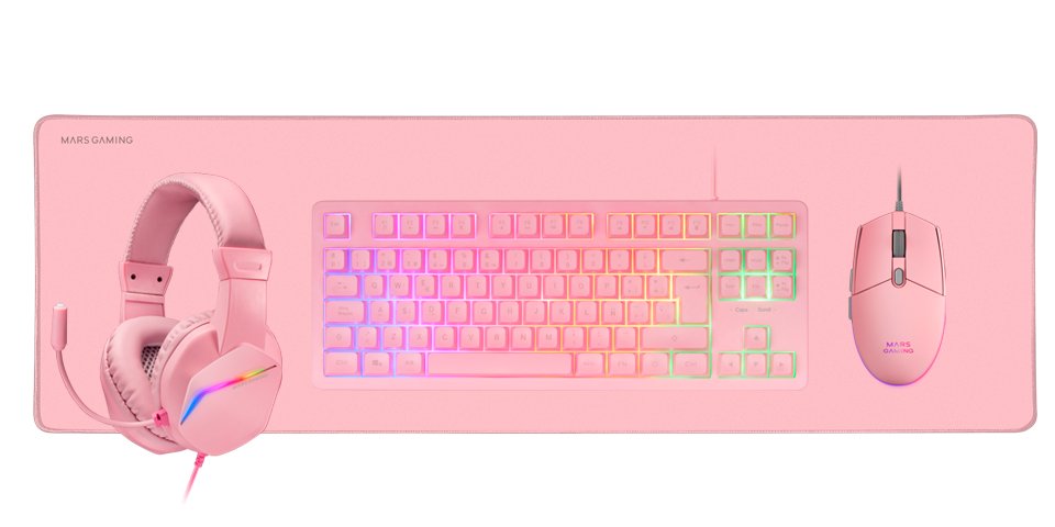 EAN 8435693103387 - Mars Gaming MCP-RGB3 teclado Ratón incluido Juego USB QWERTY imagen 2