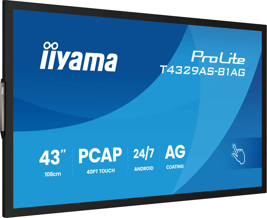 EAN 4948570125579 - iiyama T4329AS-B1AG pantalla de señalización Panel plano interactivo 108 cm (42.5") LED Wifi 500 cd / m²  imagen 6