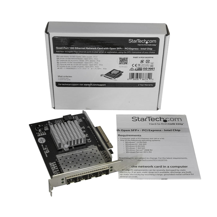 EAN 65030867740 - StarTech.com PEX10GSFP4I adaptador y tarjeta de red Interno Fibra 20000 Mbit/s imagen 5
