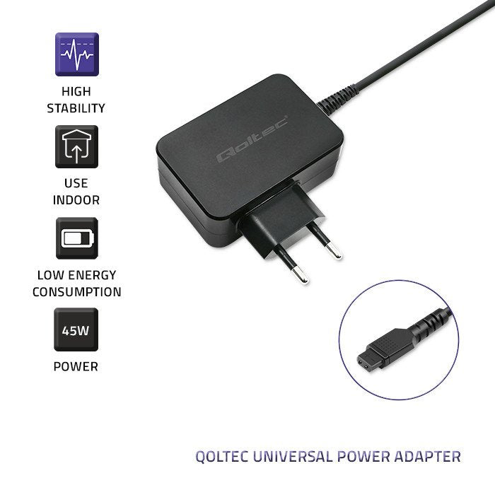 EAN 5901878510255 - Qoltec 51025 adaptador e inversor de corriente Interior Negro imagen 3