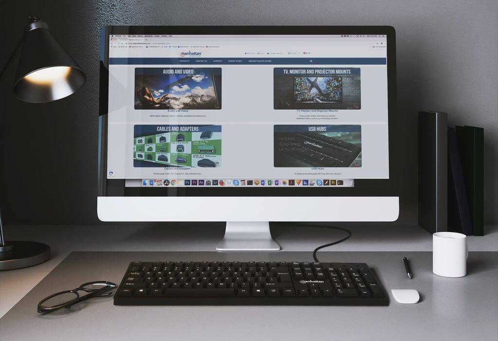 EAN 0766623179324 - Manhattan 179324 teclado Oficina USB QWERTY Inglés Negro imagen 6