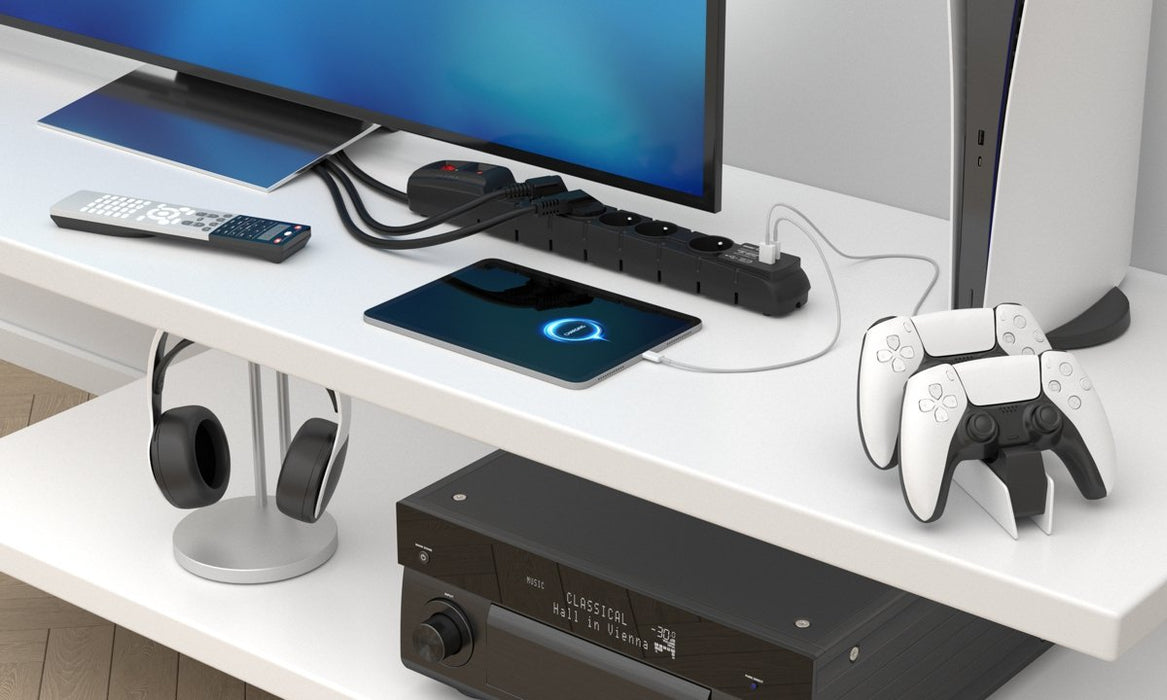 EAN 5904743557300 - ACAR W2436 limitador de tensión Negro 6 salidas AC 230 V 1,5 m imagen 6